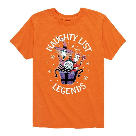 The Nightmare Before Christmas - Naughty List Legends - Toddler And Youth Short Sleeve Graphic T-Shirt