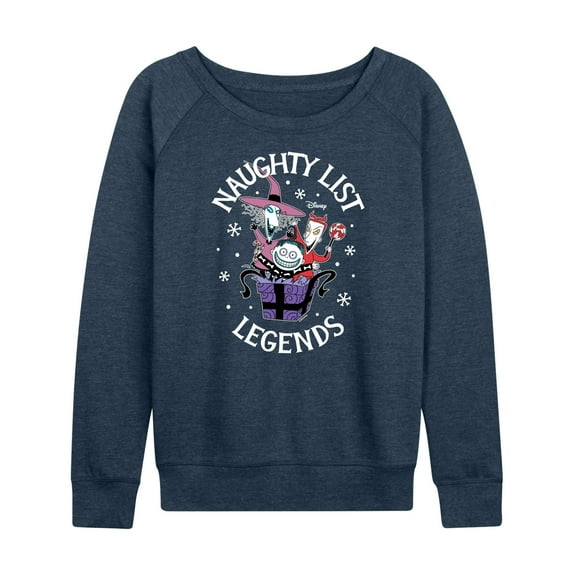 The Nightmare Before Christmas - Naughty List Legends - Women's Lightweight French Terry Long Sleeve Shirt