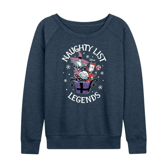 The Nightmare Before Christmas - Naughty List Legends - Women's Lightweight French Terry Long Sleeve Shirt
