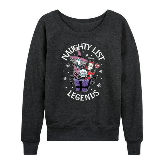 The Nightmare Before Christmas - Naughty List Legends - Women's Lightweight French Terry Long Sleeve Shirt