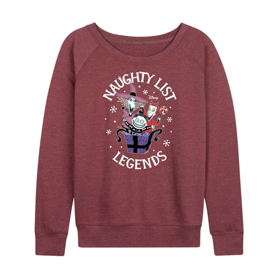 The Nightmare Before Christmas - Naughty List Legends - Women's Lightweight French Terry Long Sleeve Shirt