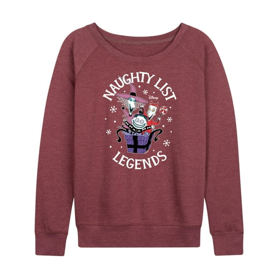 The Nightmare Before Christmas - Naughty List Legends - Women's Lightweight French Terry Long Sleeve Shirt