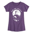 thumbnail image 1 of The Nightmare Before Christmas - Now And Forever - Toddler And Youth Girls Short Sleeve Graphic T-Shirt, 1 of 5