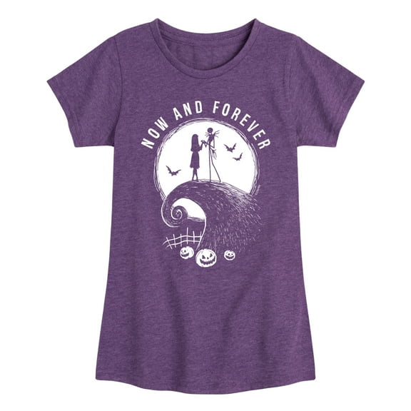 The Nightmare Before Christmas - Now And Forever - Toddler And Youth Girls Short Sleeve Graphic T-Shirt