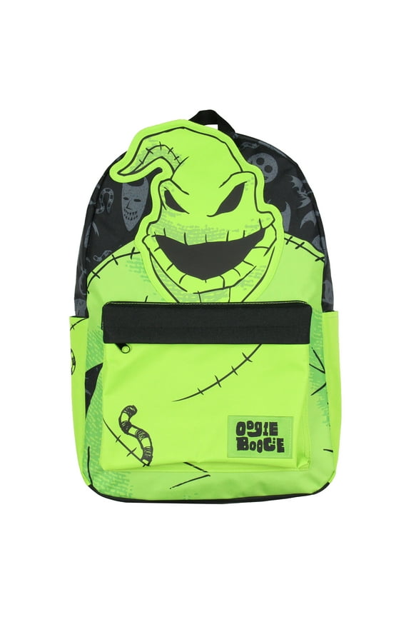 The Nightmare Before Christmas Oogie Boogie 3D Character 17" Backpack Laptop Travel Book Bag Adjustable Straps