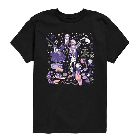 The Nightmare Before Christmas - Pastel Winter Group Short Sleeve Graphic T-Shirt