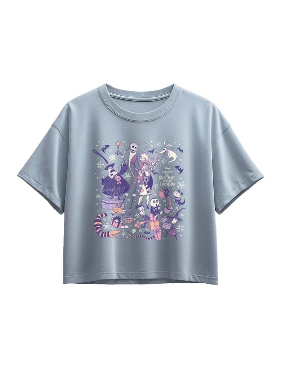 - Pastel Winter Group Girls' Short Sleeve Boxy Graphic T-Shirt
