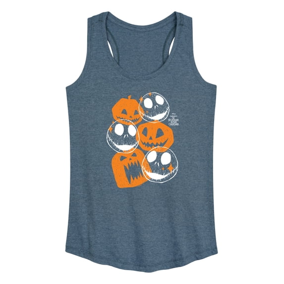 The Nightmare Before Christmas - Pumpkin Heads - Women's Racerback Graphic Tank