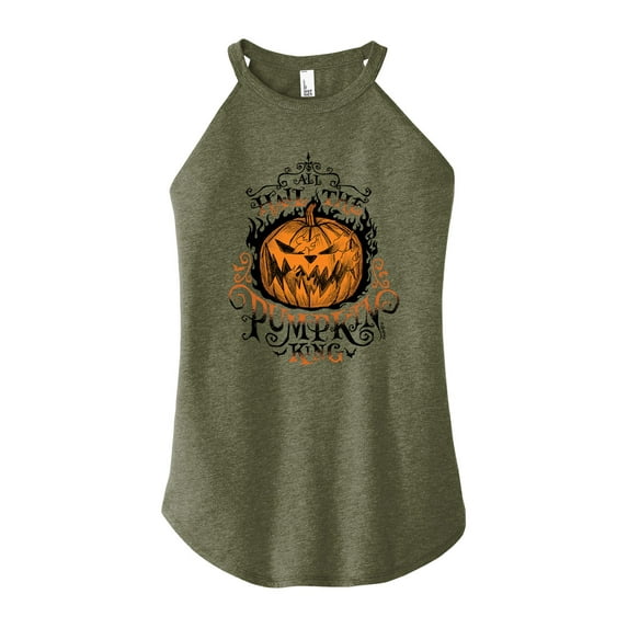 The Nightmare Before Christmas - Pumpkin King - Juniors High Neck Tank Top