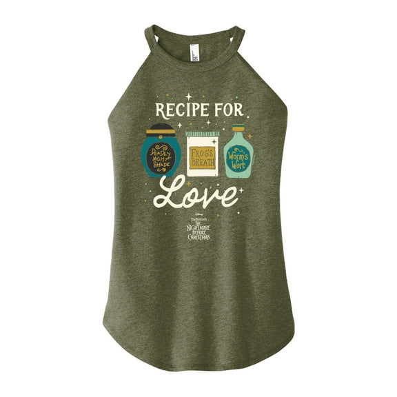 The Nightmare Before Christmas - Recipe For Love - Juniors High Neck Tank Top