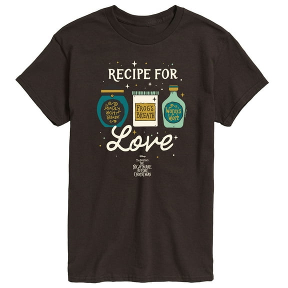The Nightmare Before Christmas - Recipe For Love - Men's Short Sleeve Graphic T-Shirt