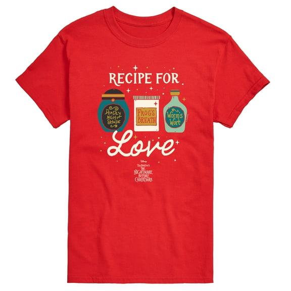 The Nightmare Before Christmas - Recipe For Love - Men's Short Sleeve Graphic T-Shirt
