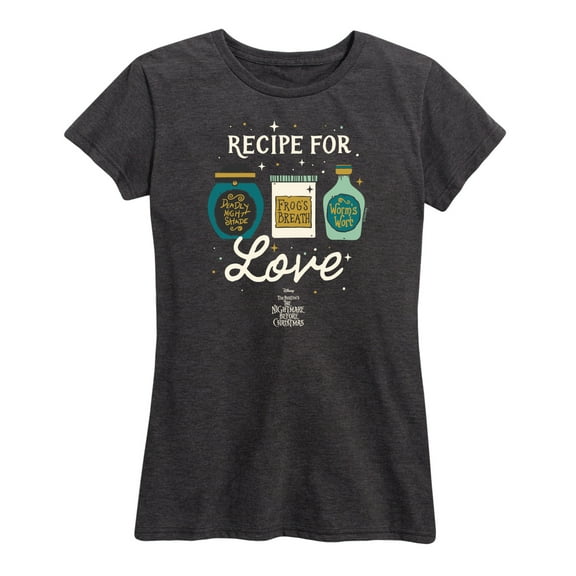 The Nightmare Before Christmas - Recipe For Love - Women's Short Sleeve Graphic T-Shirt