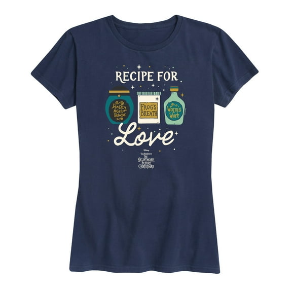 The Nightmare Before Christmas - Recipe For Love - Women's Short Sleeve Graphic T-Shirt