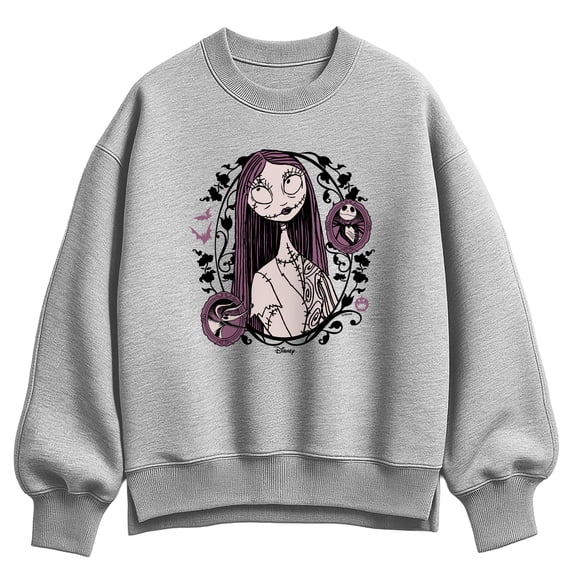 The Nightmare Before Christmas - Sally Art Nouveau Oversized Fleece Crew Sweatshirt