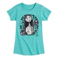 thumbnail image 1 of The Nightmare Before Christmas - Sally Art Nouveau - Youth Girls Fitted Short Sleeve T-Shirt, 1 of 4