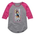 thumbnail image 1 of The Nightmare Before Christmas - Sally - Toddler And Youth Girls Raglan Graphic T-Shirt, 1 of 5