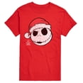 thumbnail image 1 of The Nightmare Before Christmas - Santa Face - Men's Short Sleeve Graphic T-Shirt, 1 of 4