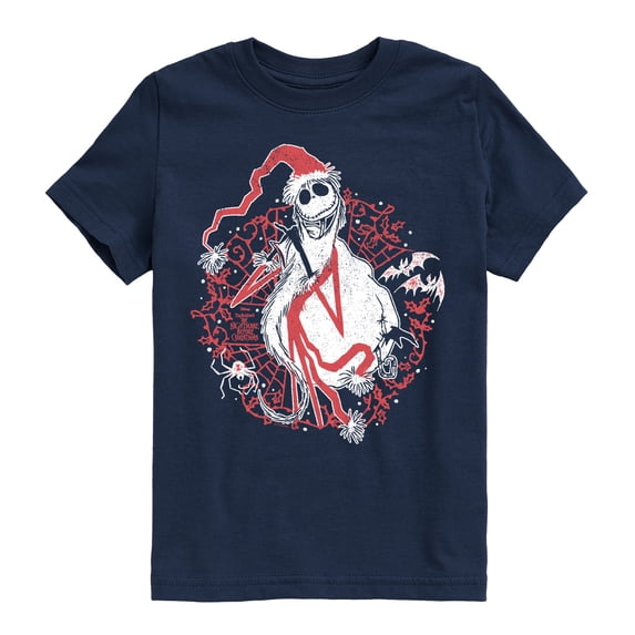The Nightmare Before Christmas - Santa Jack - Youth Boys Short Sleeve Graphic T-Shirt