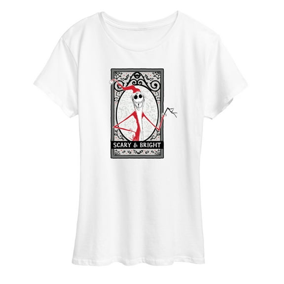 The Nightmare Before Christmas - Scary And Bright - Women's Short Sleeve Graphic T-Shirt