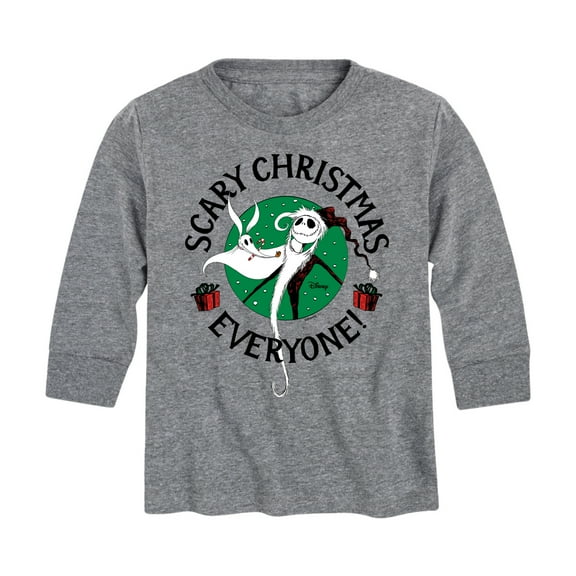 The Nightmare Before Christmas - Scary Christmas Everyone - Toddler And Youth Long Sleeve Graphic T-Shirt