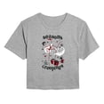 thumbnail image 1 of The Nightmare Before Christmas - Season's Creepings - Juniors Cropped Graphic T-Shirt, 1 of 4