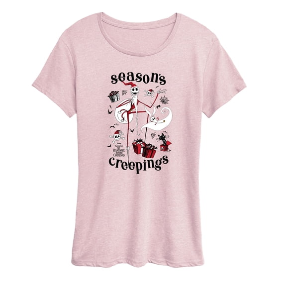 The Nightmare Before Christmas - Season's Creepings - Women's Short Sleeve Graphic T-Shirt