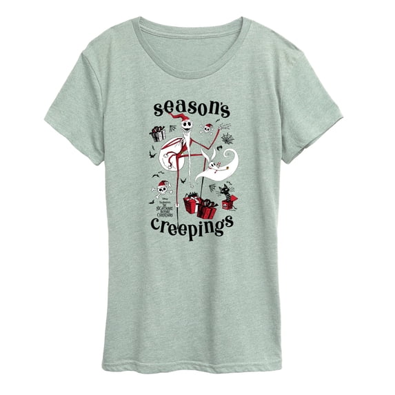 The Nightmare Before Christmas - Season's Creepings - Women's Short Sleeve Graphic T-Shirt