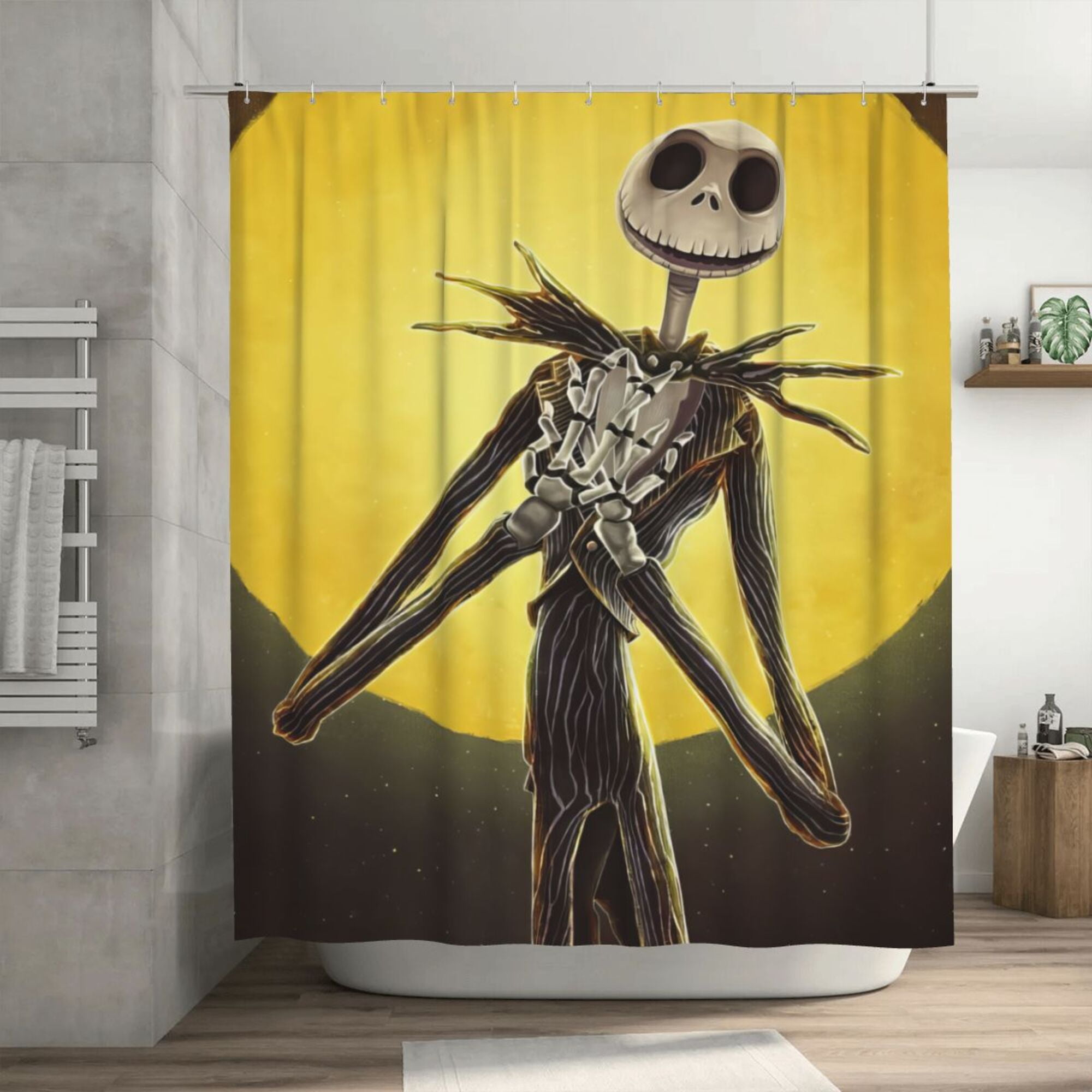The Nightmare Before Christmas Shower Curtain, 72 x 72 inch Waterproof