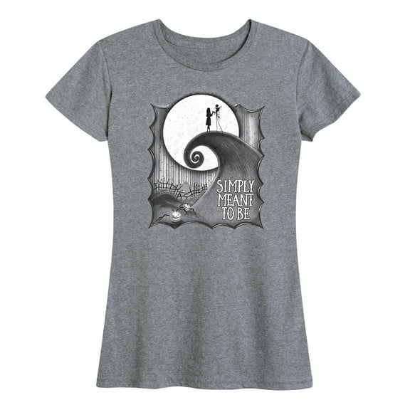 The Nightmare Before Christmas - Simply Meant To Be - Women's Short Sleeve Graphic T-Shirt