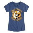 thumbnail image 1 of The Nightmare Before Christmas - Skeletons Best Friend - Toddler And Youth Girls Short Sleeve Graphic T-Shirt, 1 of 5
