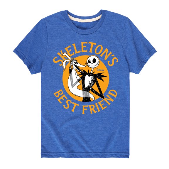 The Nightmare Before Christmas - Skeletons Best Friend - Youth Short Sleeve Graphic T-Shirt