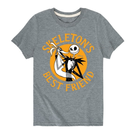 The Nightmare Before Christmas - Skeletons Best Friend - Youth Short Sleeve Graphic T-Shirt