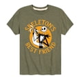 thumbnail image 1 of The Nightmare Before Christmas - Skeletons Best Friend - Youth Short Sleeve Graphic T-Shirt, 1 of 5