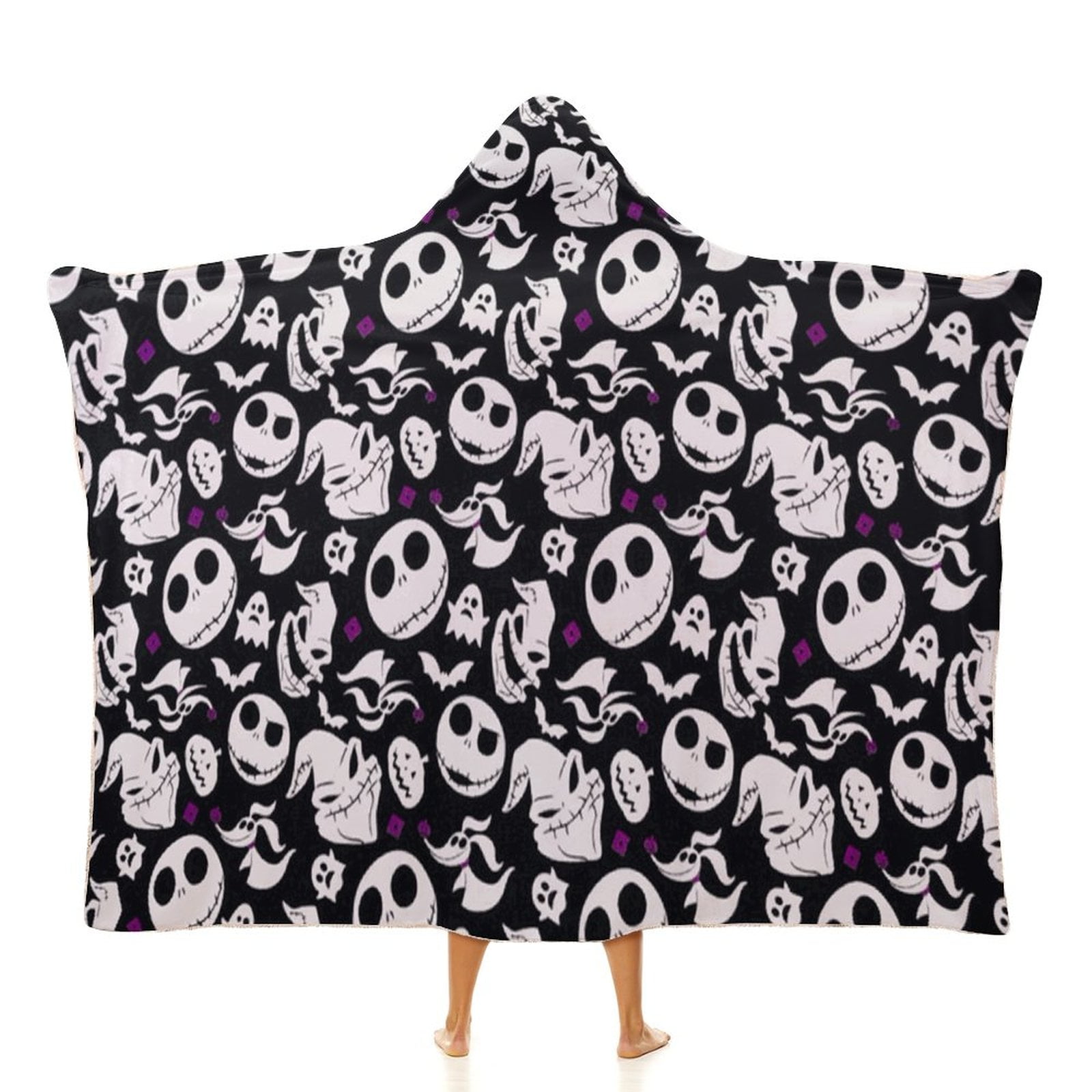 The Nightmare Before Christmas Soft Wearable Blanket Hoodie Hooded Blanket Warm Decor Gift For Kids Adult For Sofa Bed Office Walmart