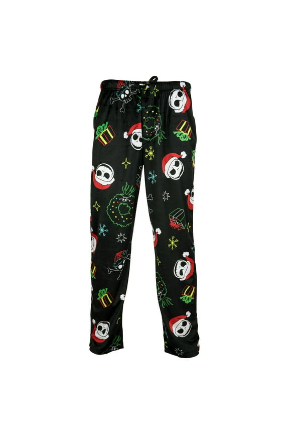 Nightmare Before Christmas 863652-large-36 The Nightmare Before Christmas Spooky Gifts Sleep Pants, Black - Large 36-38