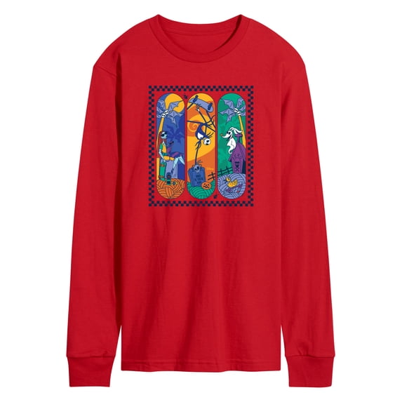 The Nightmare Before Christmas - Summer Skateboards Men's Long Sleeve Graphic T-Shirt