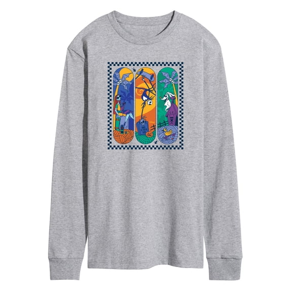 The Nightmare Before Christmas - Summer Skateboards Men's Long Sleeve Graphic T-Shirt