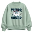 thumbnail image 1 of The Nightmare Before Christmas - Terror Squad - Women's Oversized Fleece Crew Sweatshirt, 1 of 3