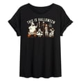 thumbnail image 1 of The Nightmare Before Christmas - This Is Halloween - Juniors Oversized Graphic T-Shirt, 1 of 4