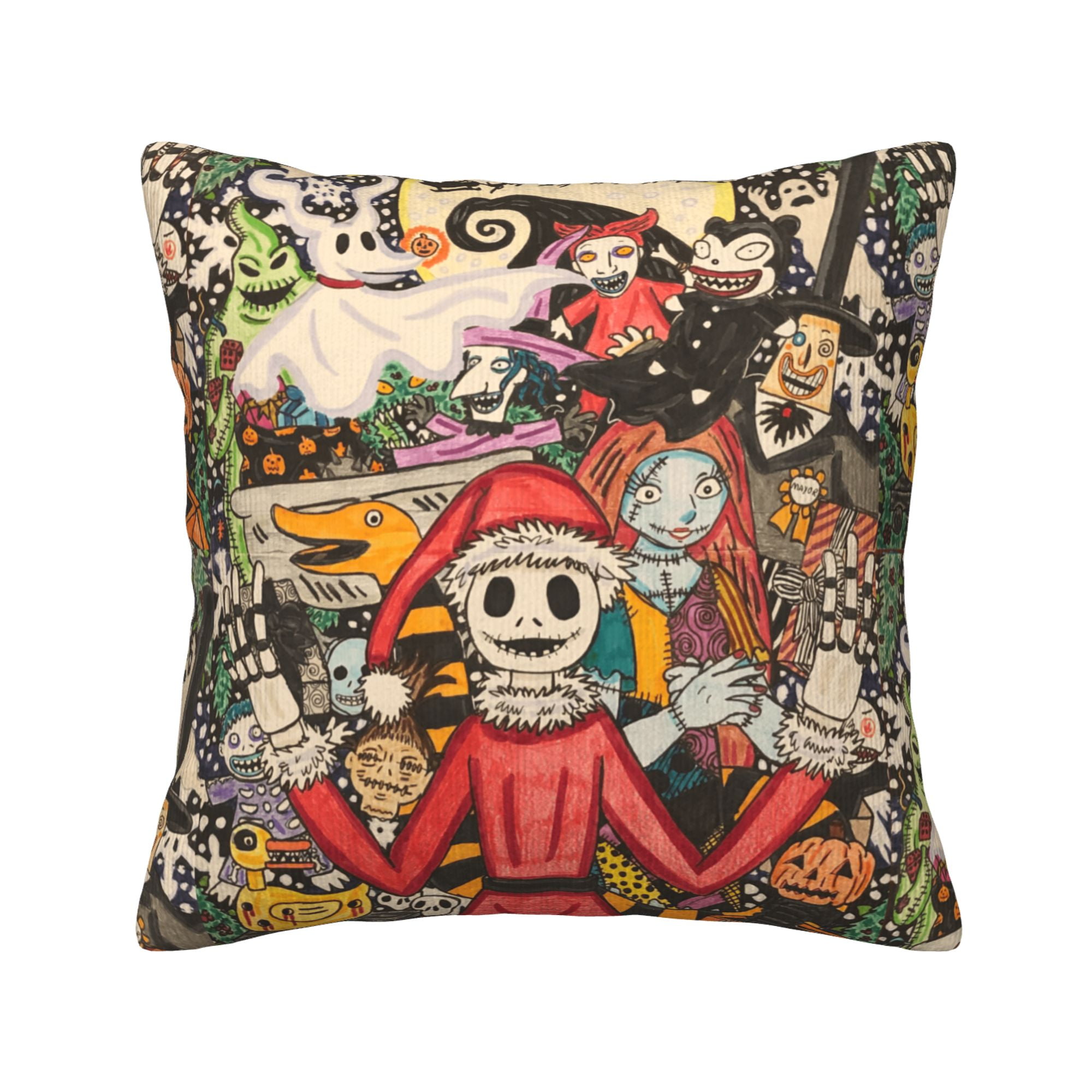 The Nightmare Before Christmas Throw Pillow Covers, Corduroy Decor