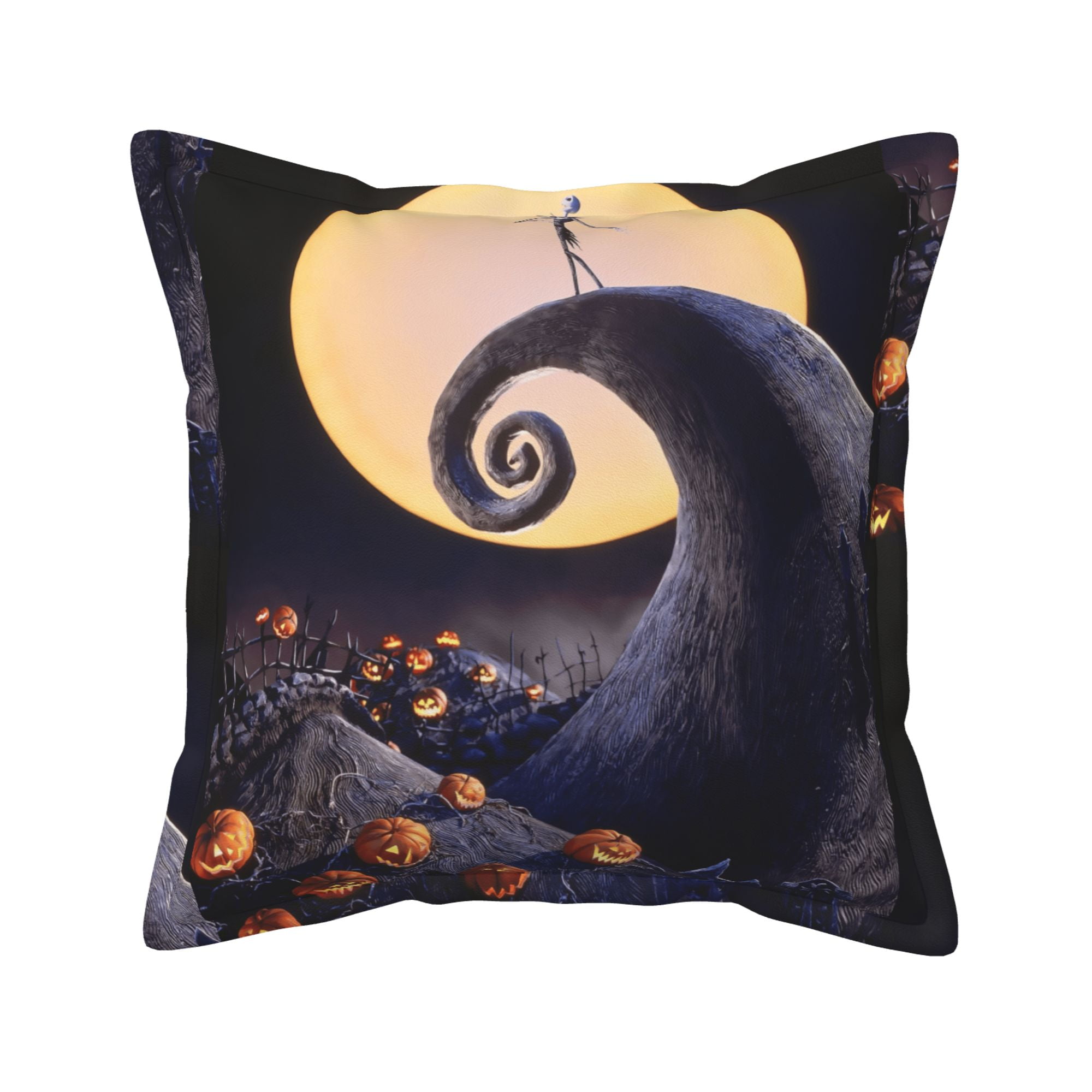The Nightmare Before Christmas Throw Pillow Covers, Leather Decor