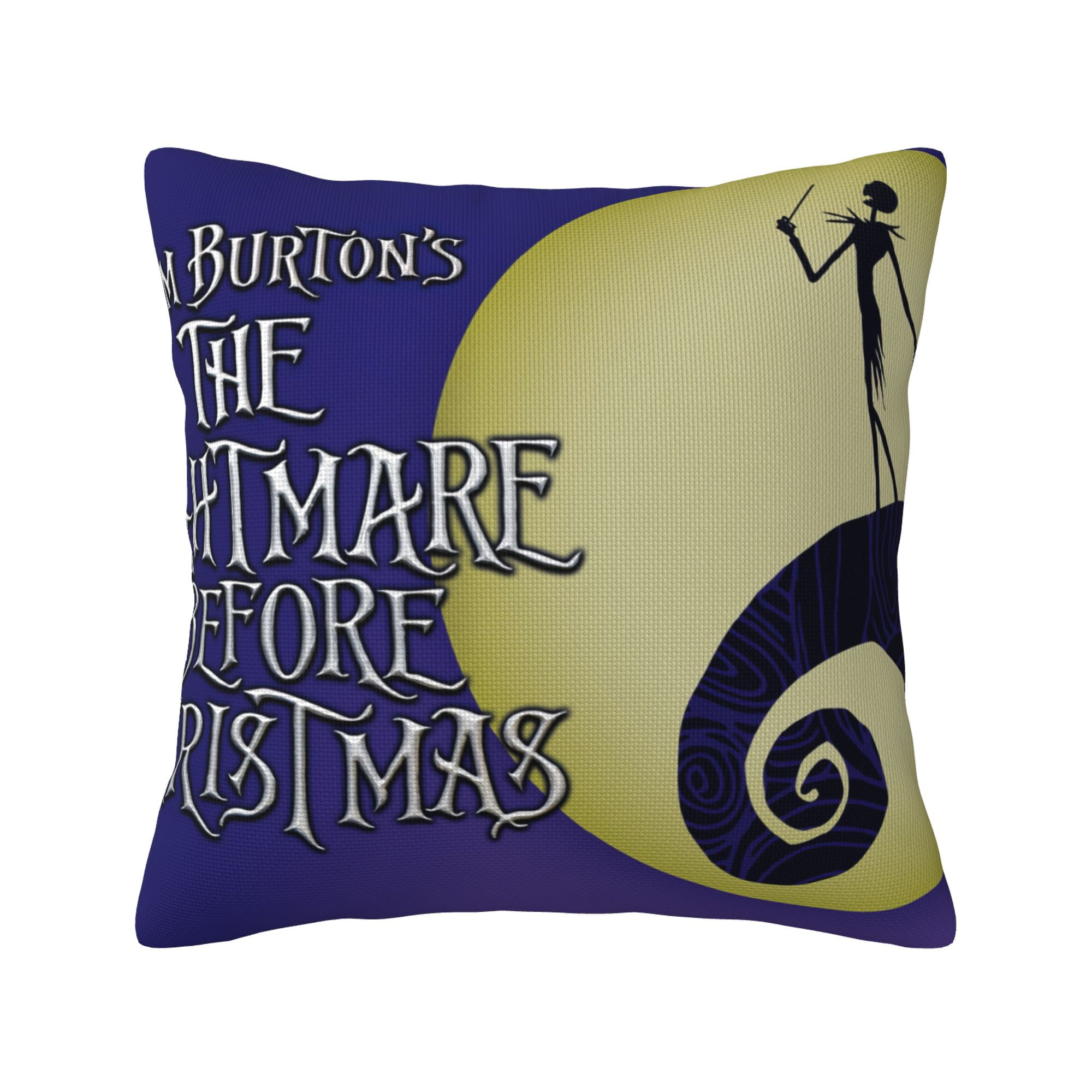 The Nightmare Before Christmas Throw Pillow Covers, Linen Decor Pillow
