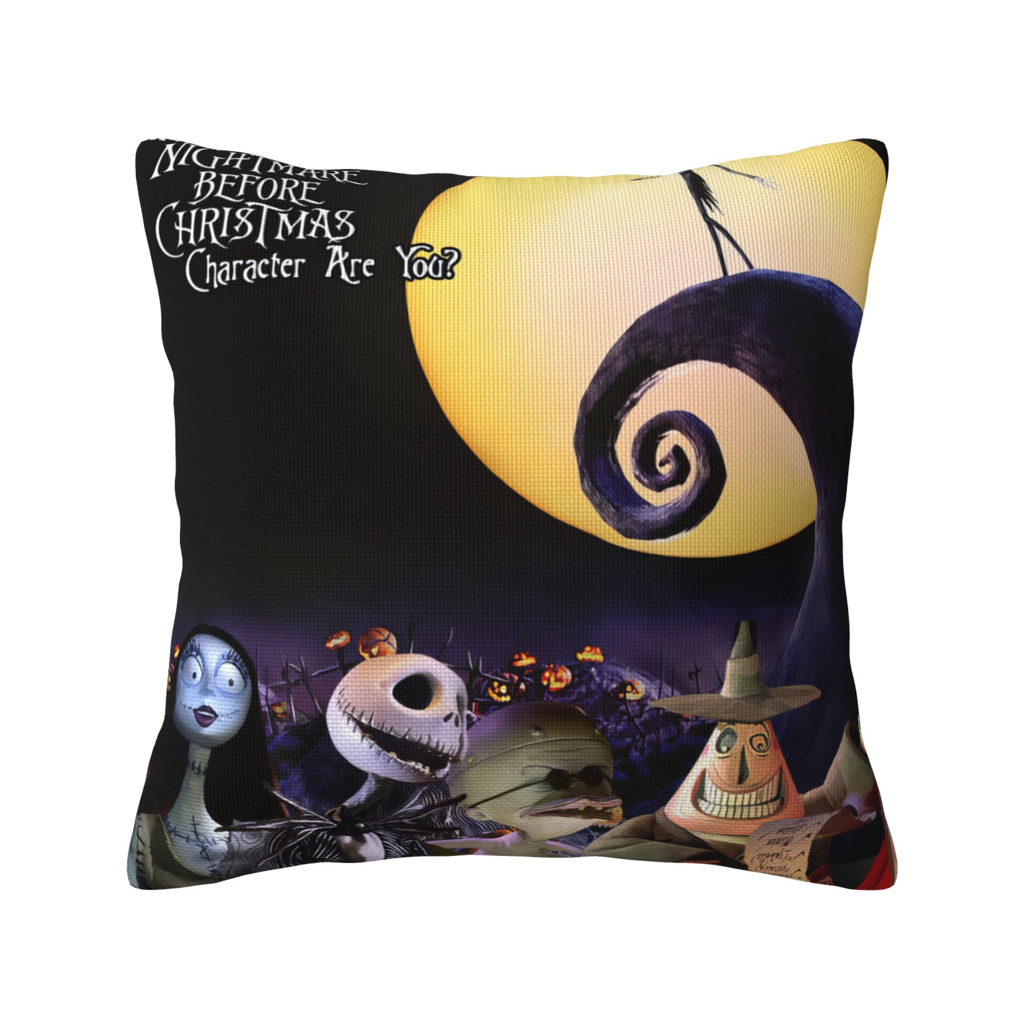 The Nightmare Before Christmas Throw Pillow Covers, Linen Decor Pillow