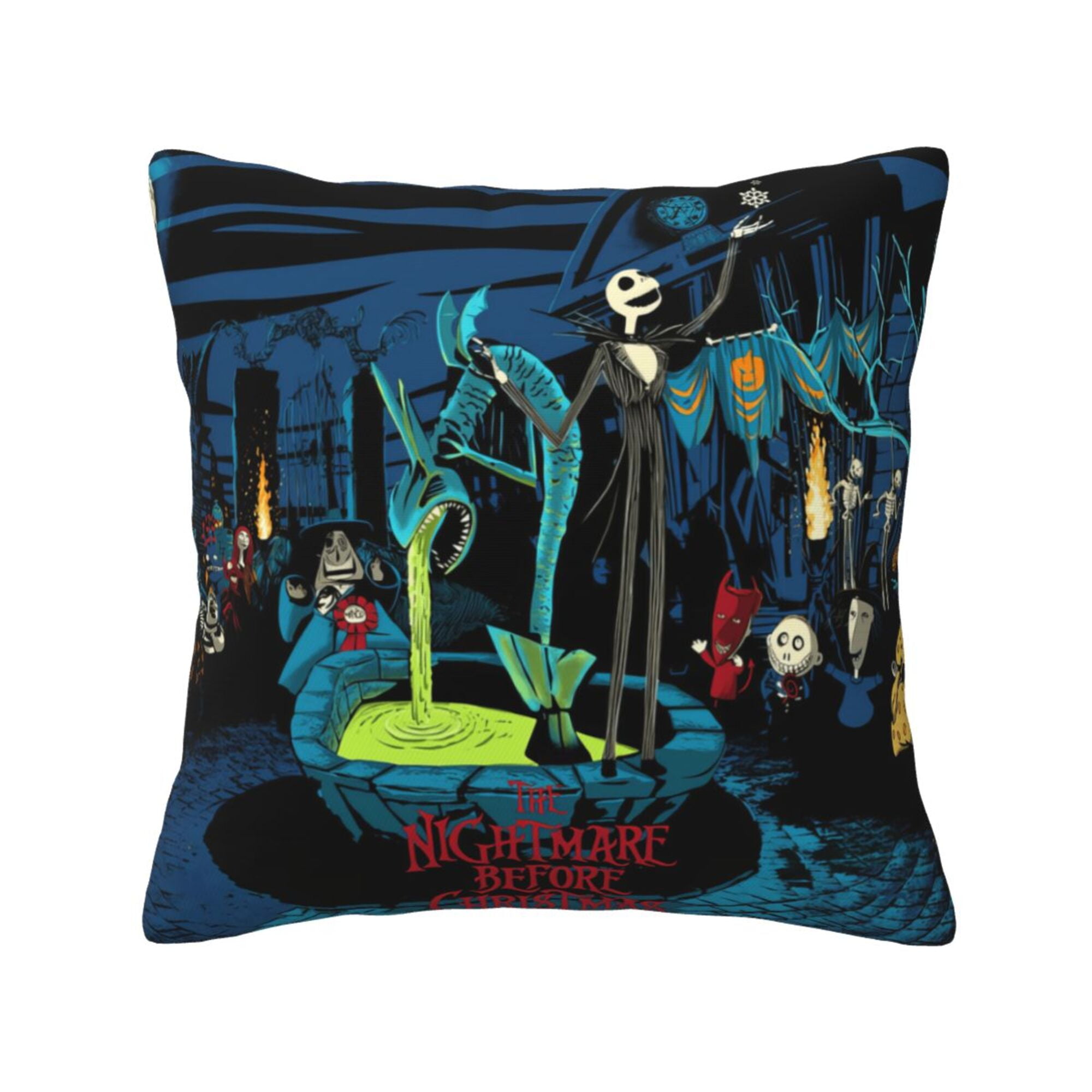 The Nightmare Before Christmas Throw Pillow Covers, Season Decor Pillow