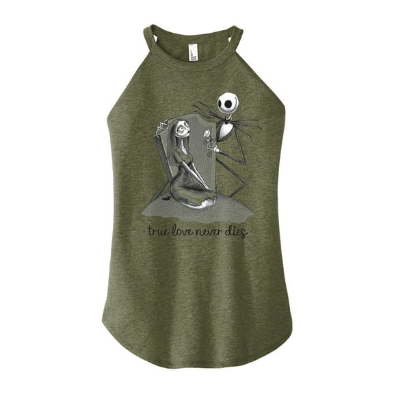 The Nightmare Before Christmas - True Love Never Dies - Juniors High Neck Tank Top