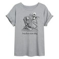 thumbnail image 1 of The Nightmare Before Christmas - True Love Never Dies - Juniors Ideal Flowy Muscle T-Shirt, 1 of 5