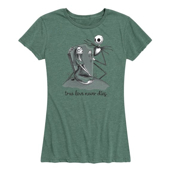 The Nightmare Before Christmas - True Love Never Dies - Women's Short Sleeve Graphic T-Shirt