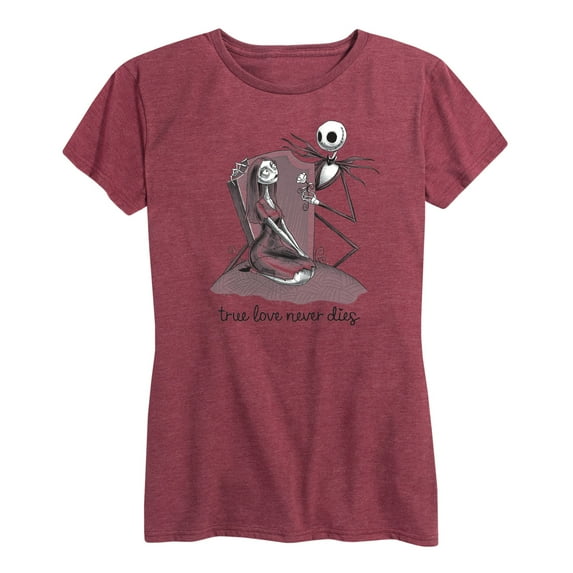 The Nightmare Before Christmas - True Love Never Dies - Women's Short Sleeve Graphic T-Shirt