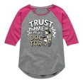 thumbnail image 1 of The Nightmare Before Christmas - Trust Me I'm A Doctor - Toddler And Youth Girls Raglan Graphic T-Shirt, 1 of 5